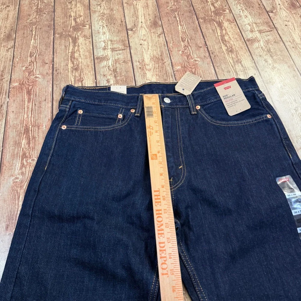 Levis 505 Regular Fit Jeans Mens 36x34